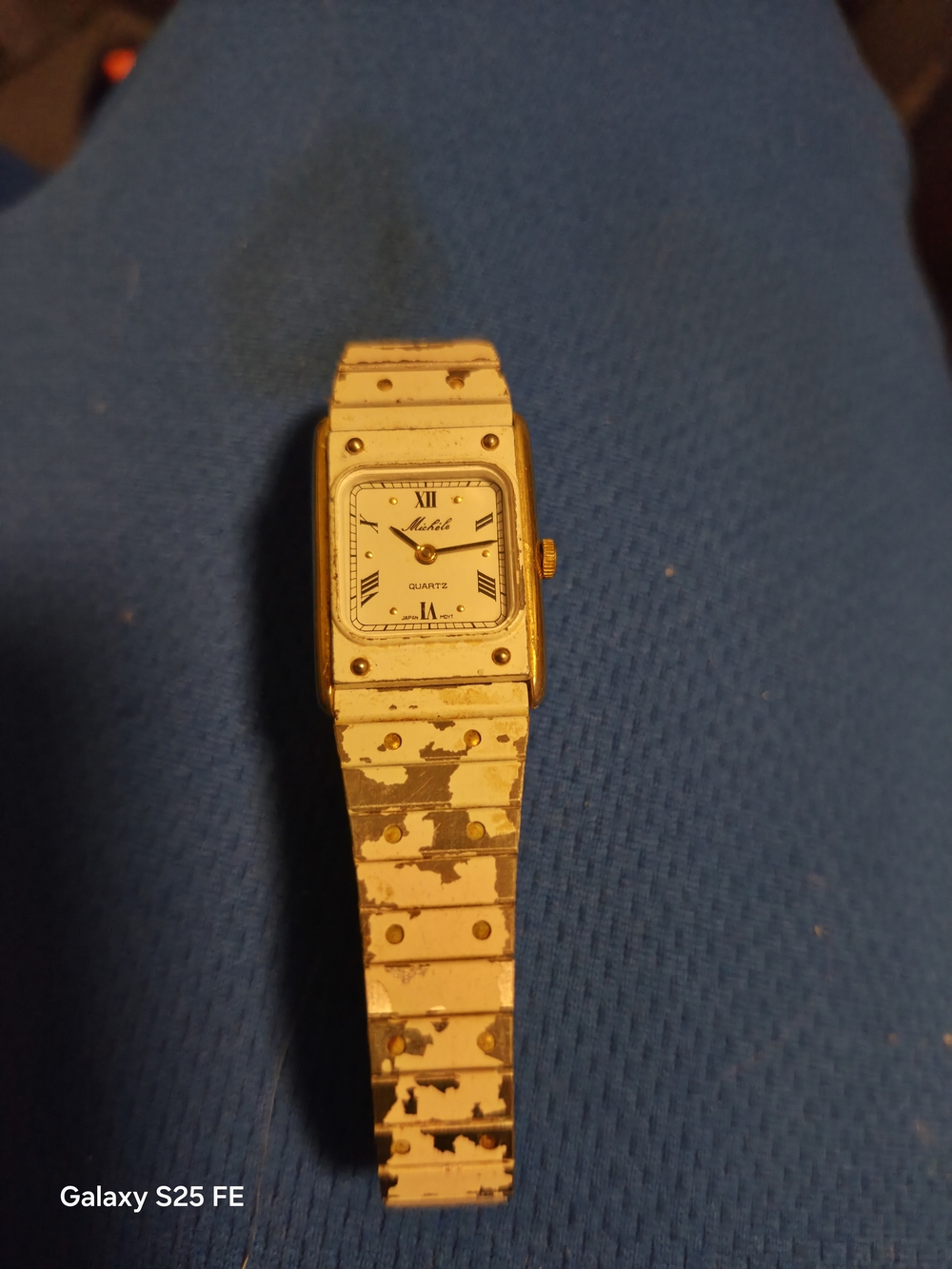 VIntage Michele Quartz Tank-Style Watch From 1990